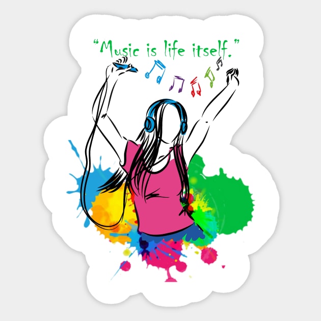 music Sticker by ART&LINES